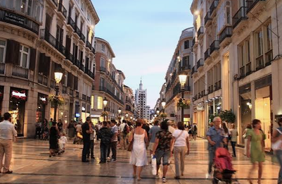 photo of the streets of Malaga
